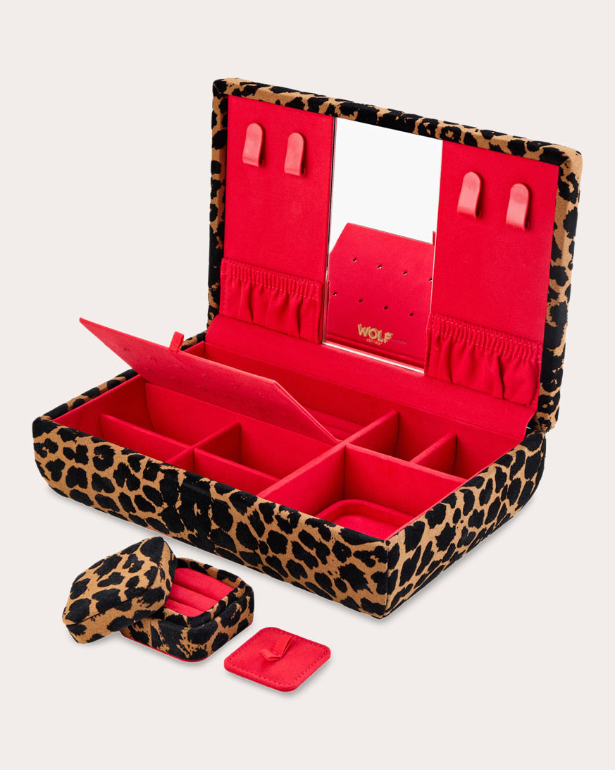 Savanna Leopard Medium Jewelry Box