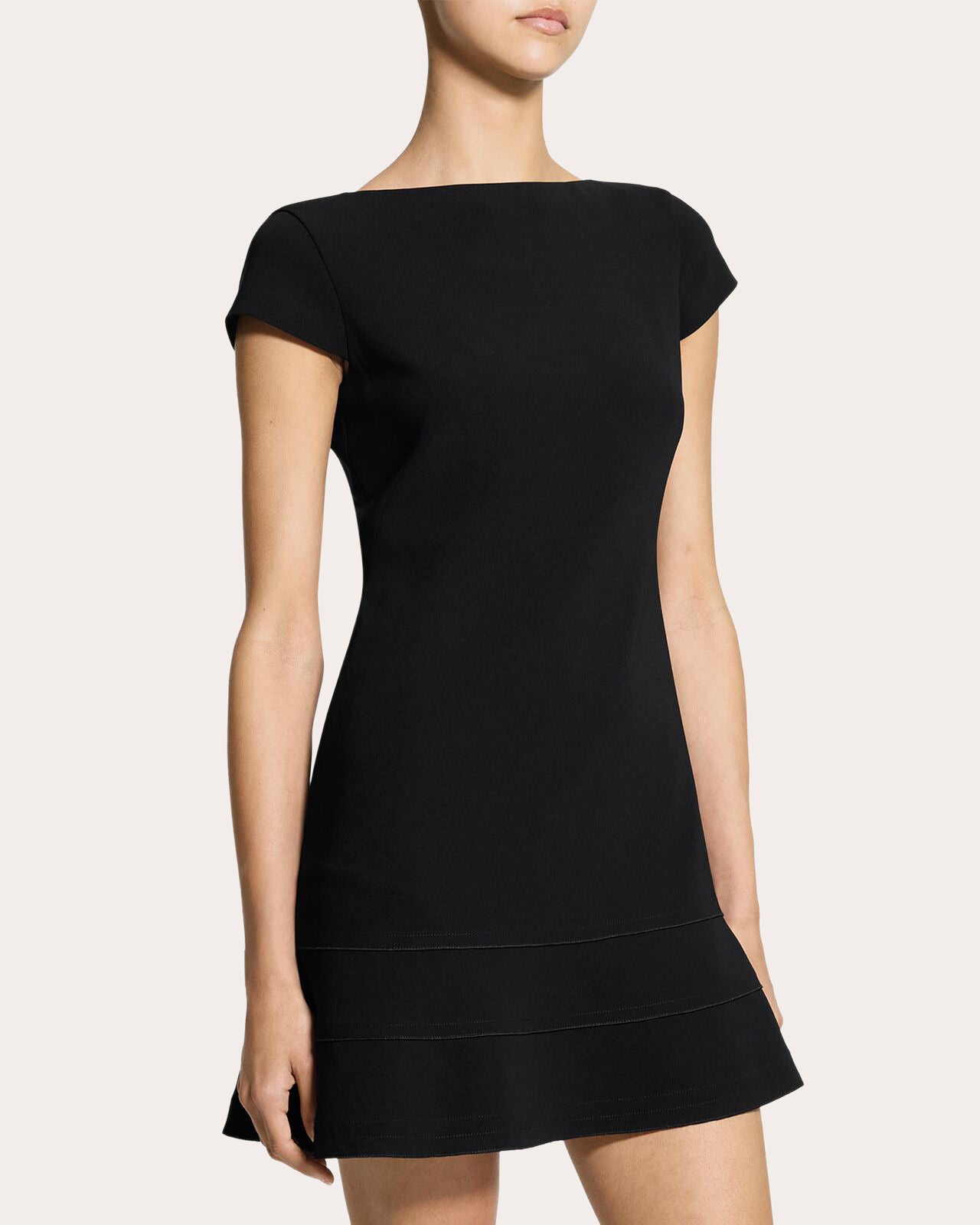 Admiral Crepe Seamed A-Line Mini Dress