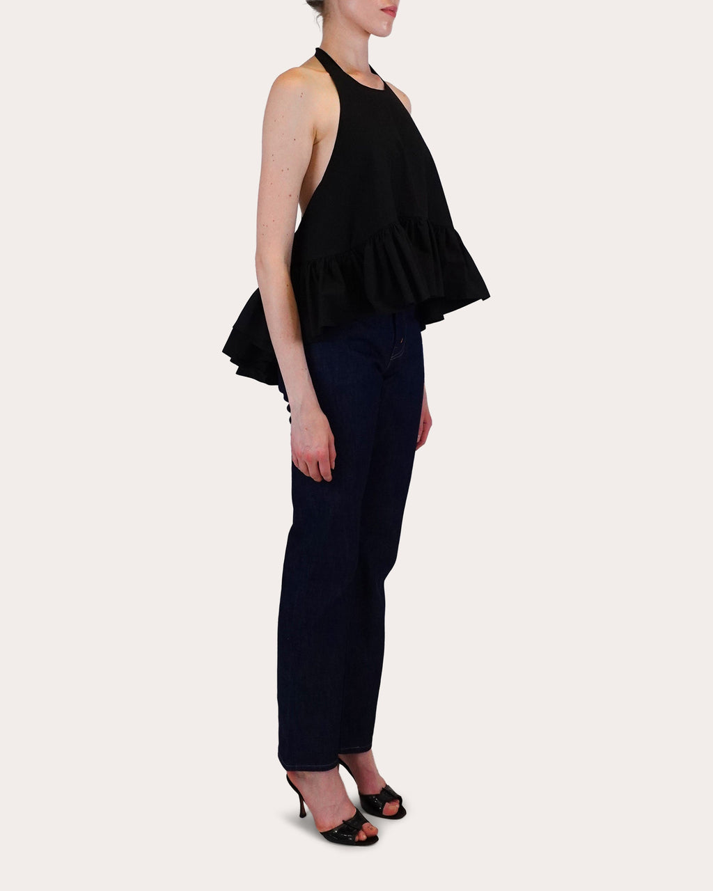 Winston Poplin High-Low Halter Top