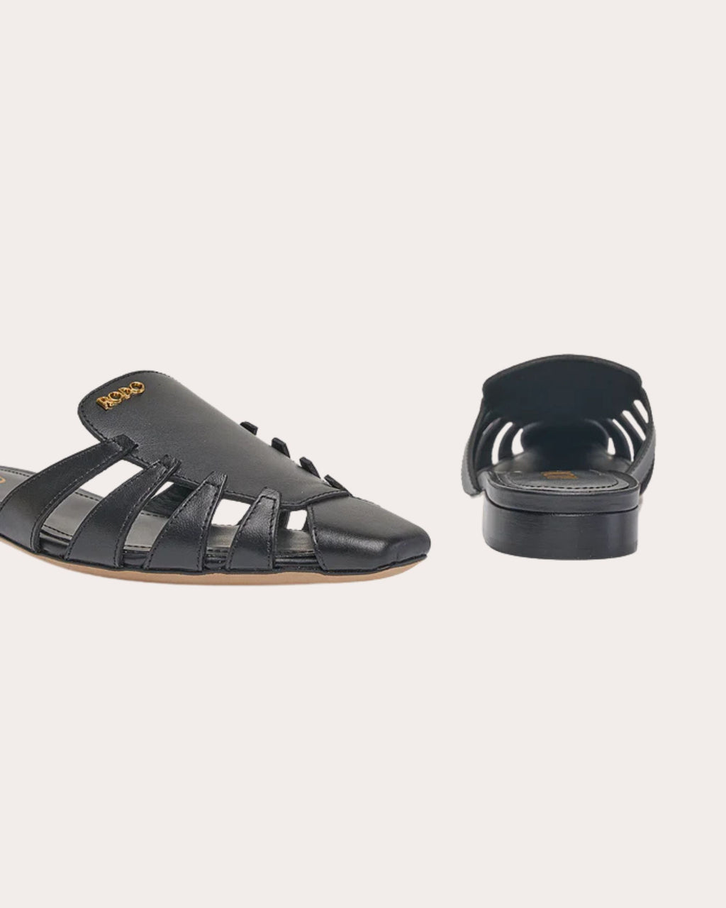 Maudie Leather Halo Mule