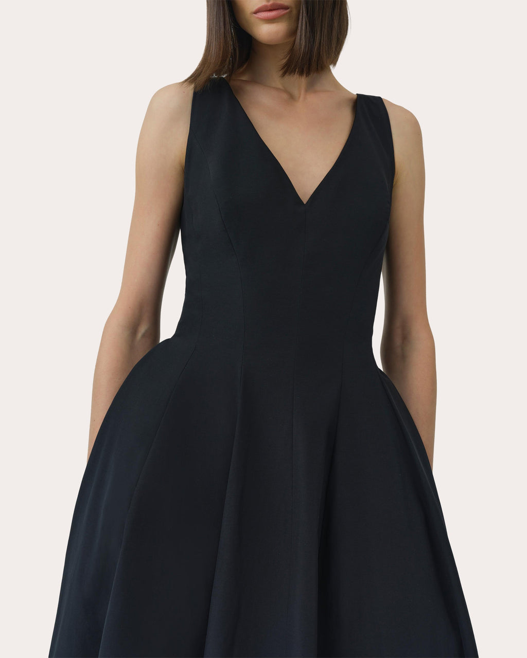 Mira Faille Lace Fit & Flare Dress