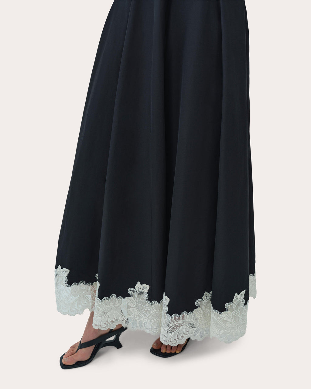 Mira Faille Lace Fit & Flare Dress