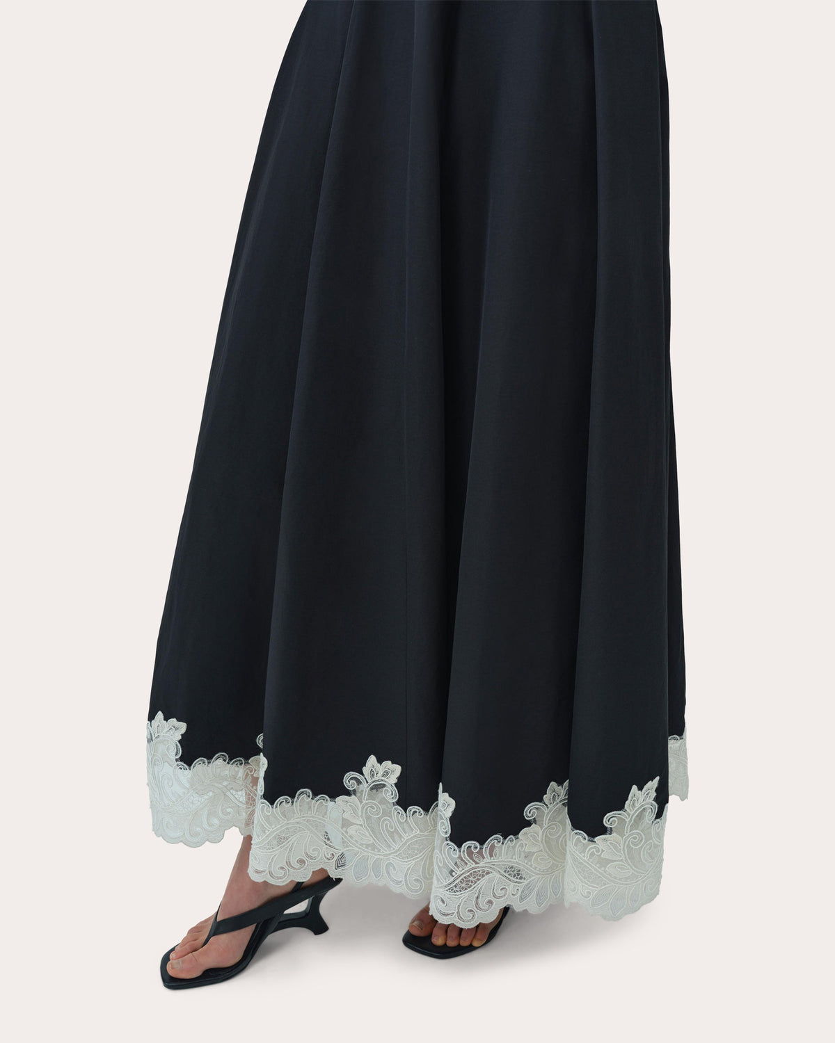 Mira Faille Lace Fit & Flare Dress