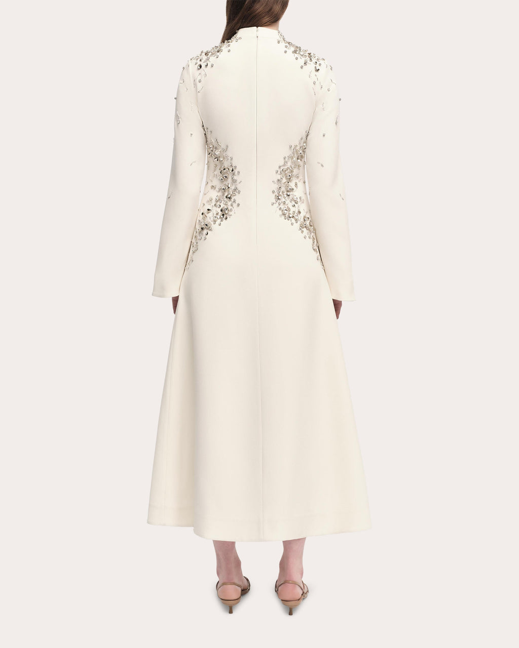 Odetta Crystal A-Line Midi Dress