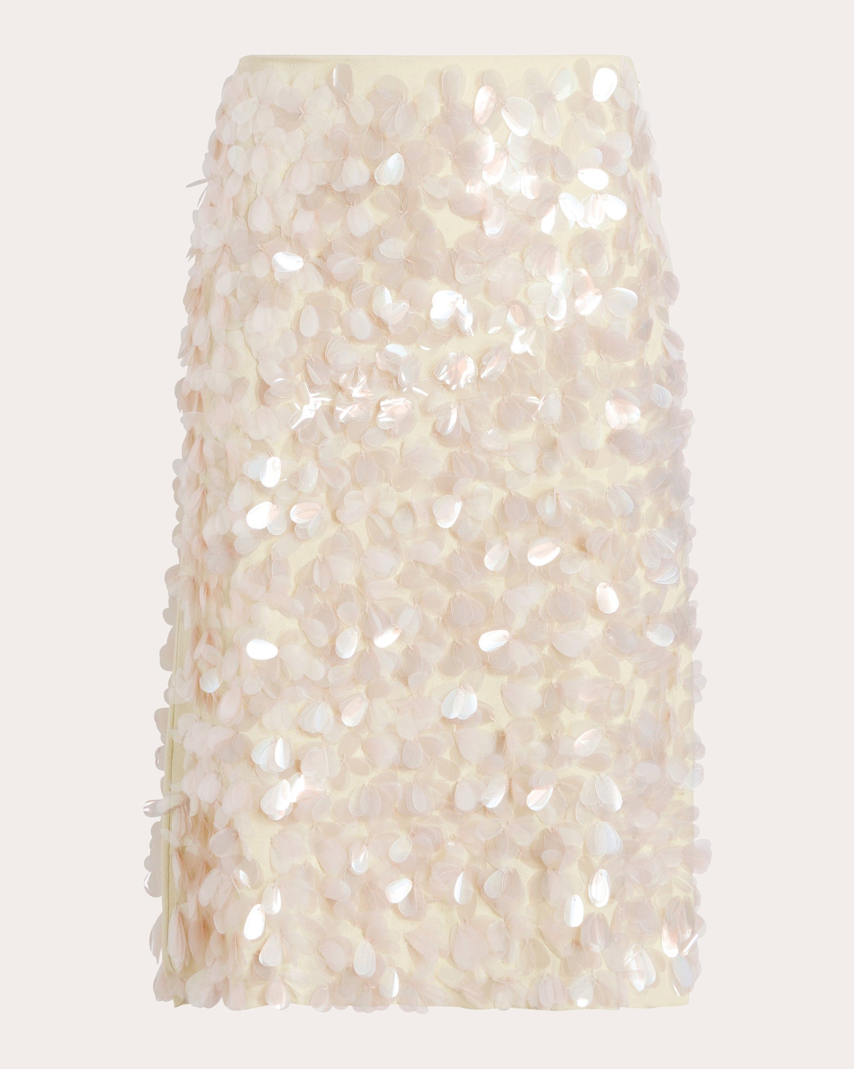 Sequin Paillette Crepe Tubino Skirt