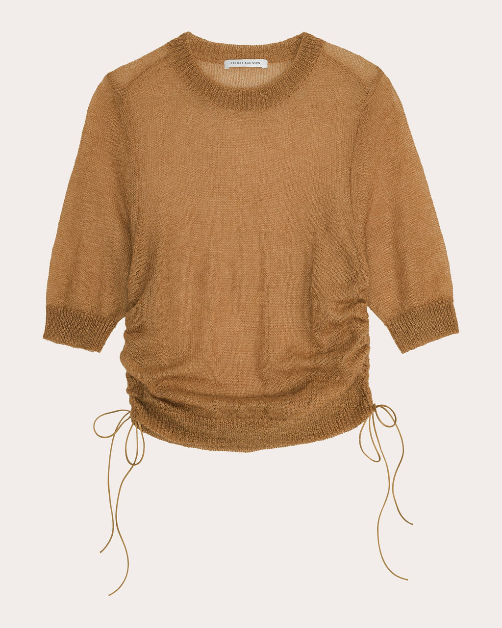 Videl Shirred Wool Knit Pullover