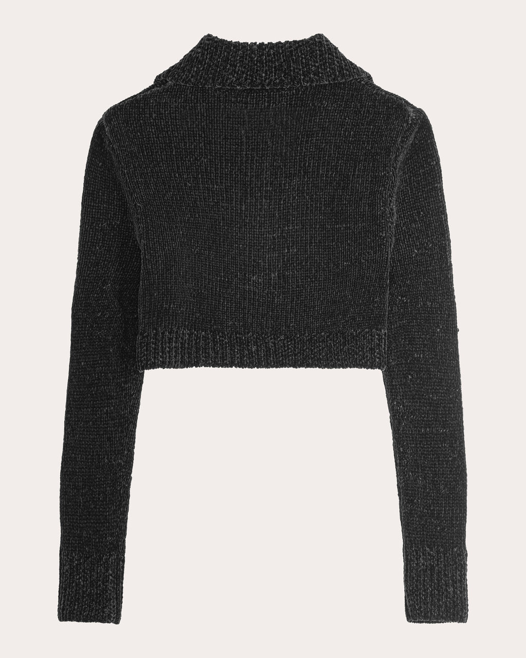 Calla Floral Velvet Collared Pullover
