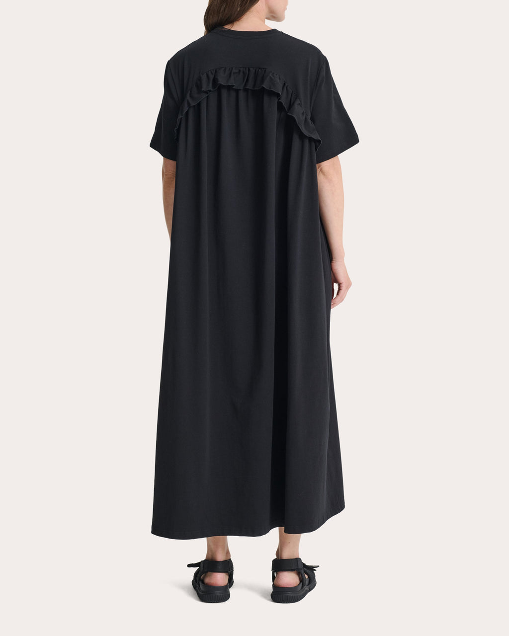 Alaine Ruffled Jersey T-Shirt Dress