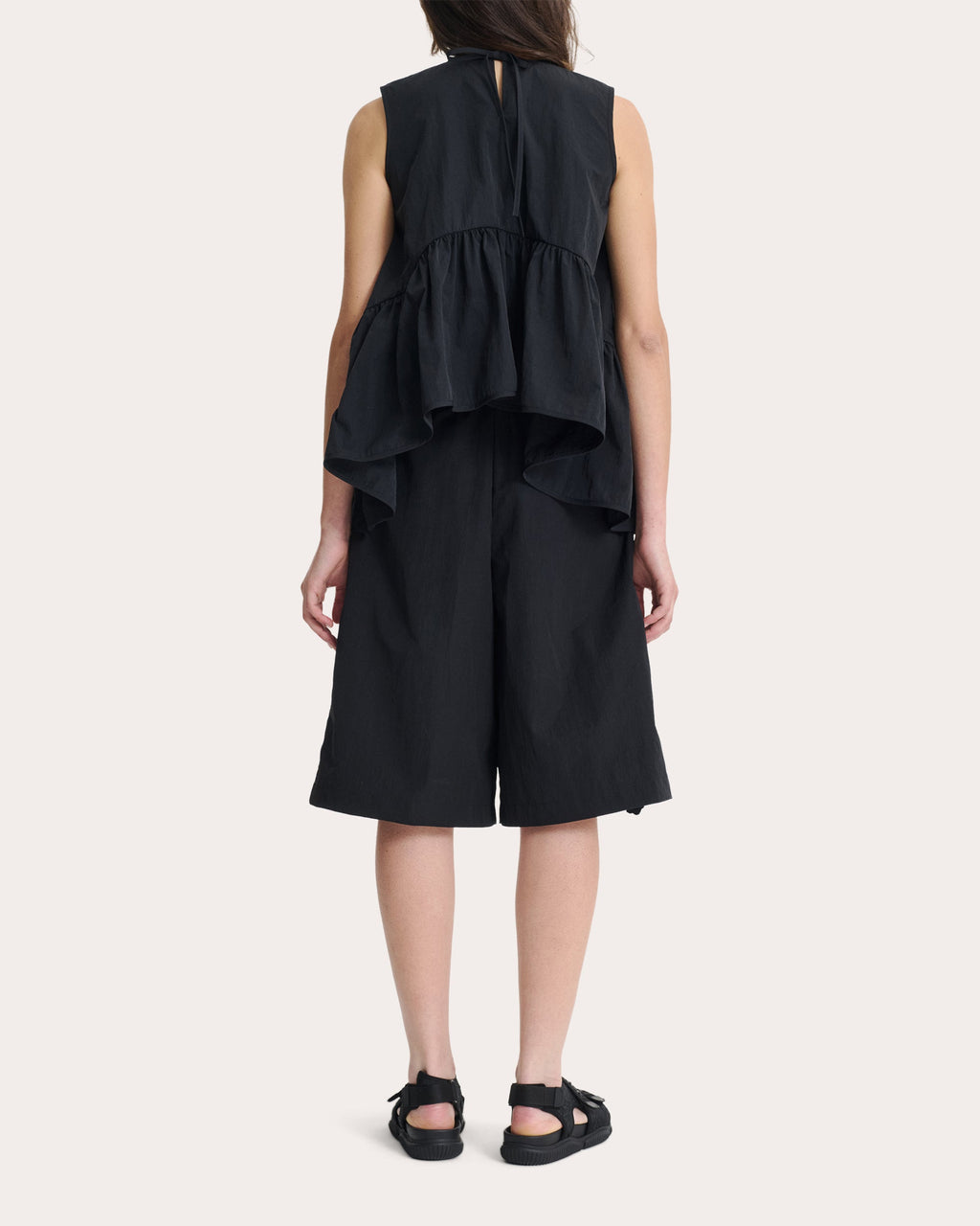 Asta Recycled Taffeta Peplum Top