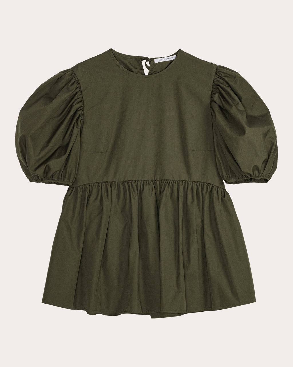Anisha Cotton Puff-Sleeve Babydoll Top