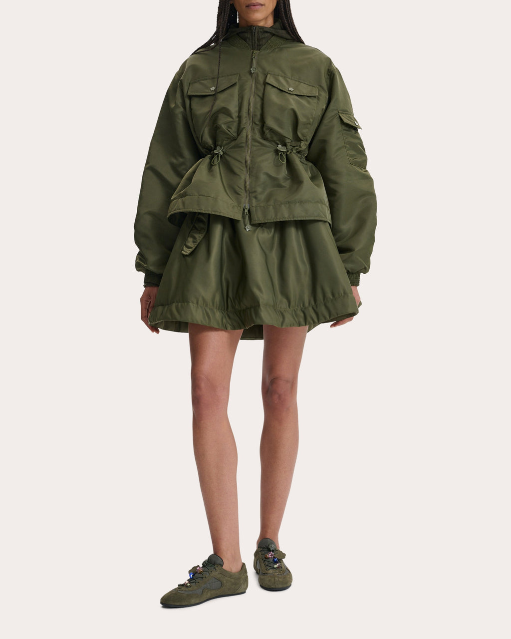 Birdie Technical Nylon Bomber Jacket