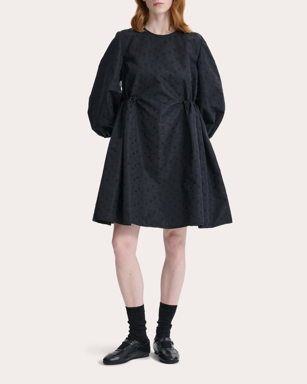 Clo Iris Jacquard A-Line Mini Dress