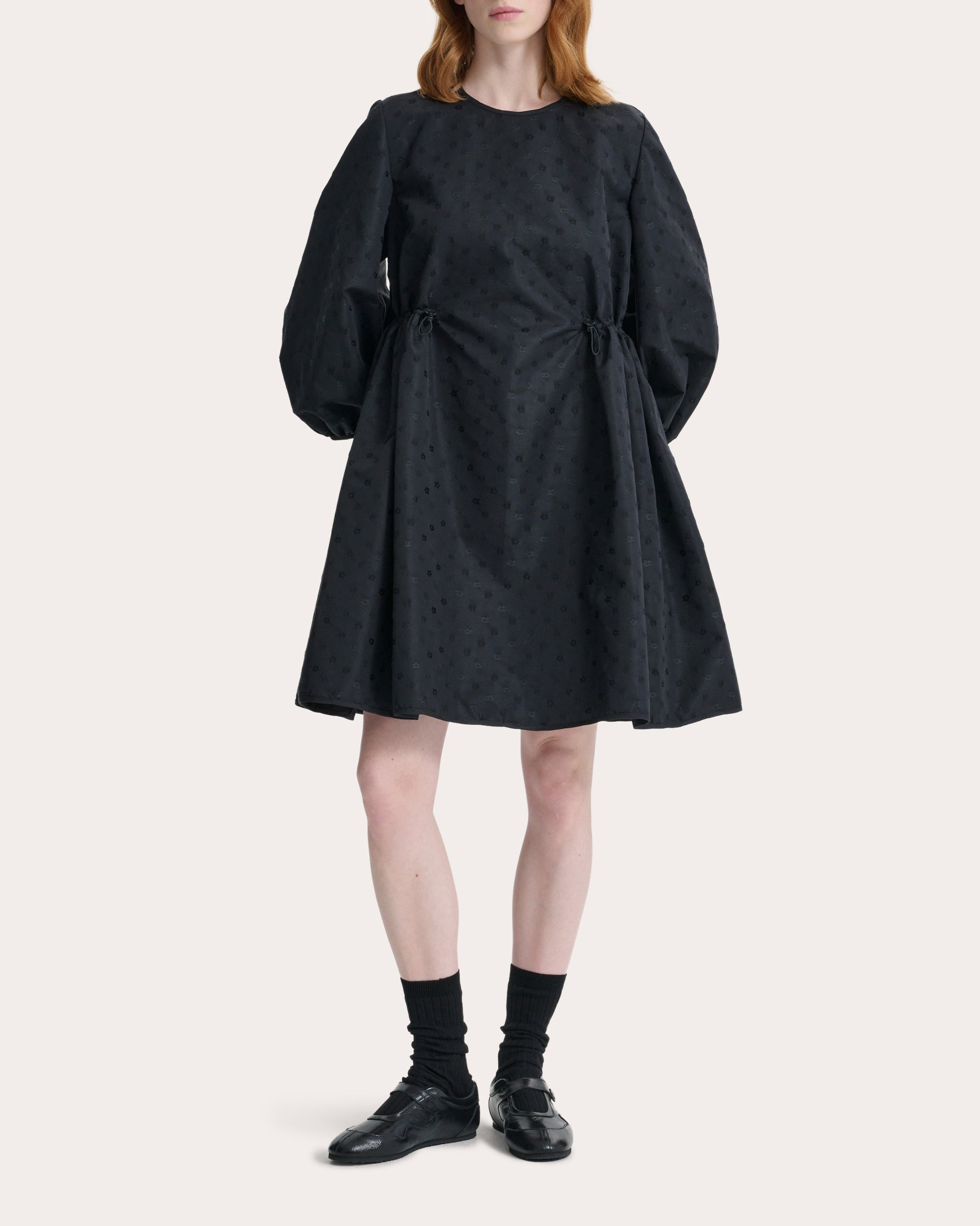 Clo Iris Jacquard A-Line Mini Dress