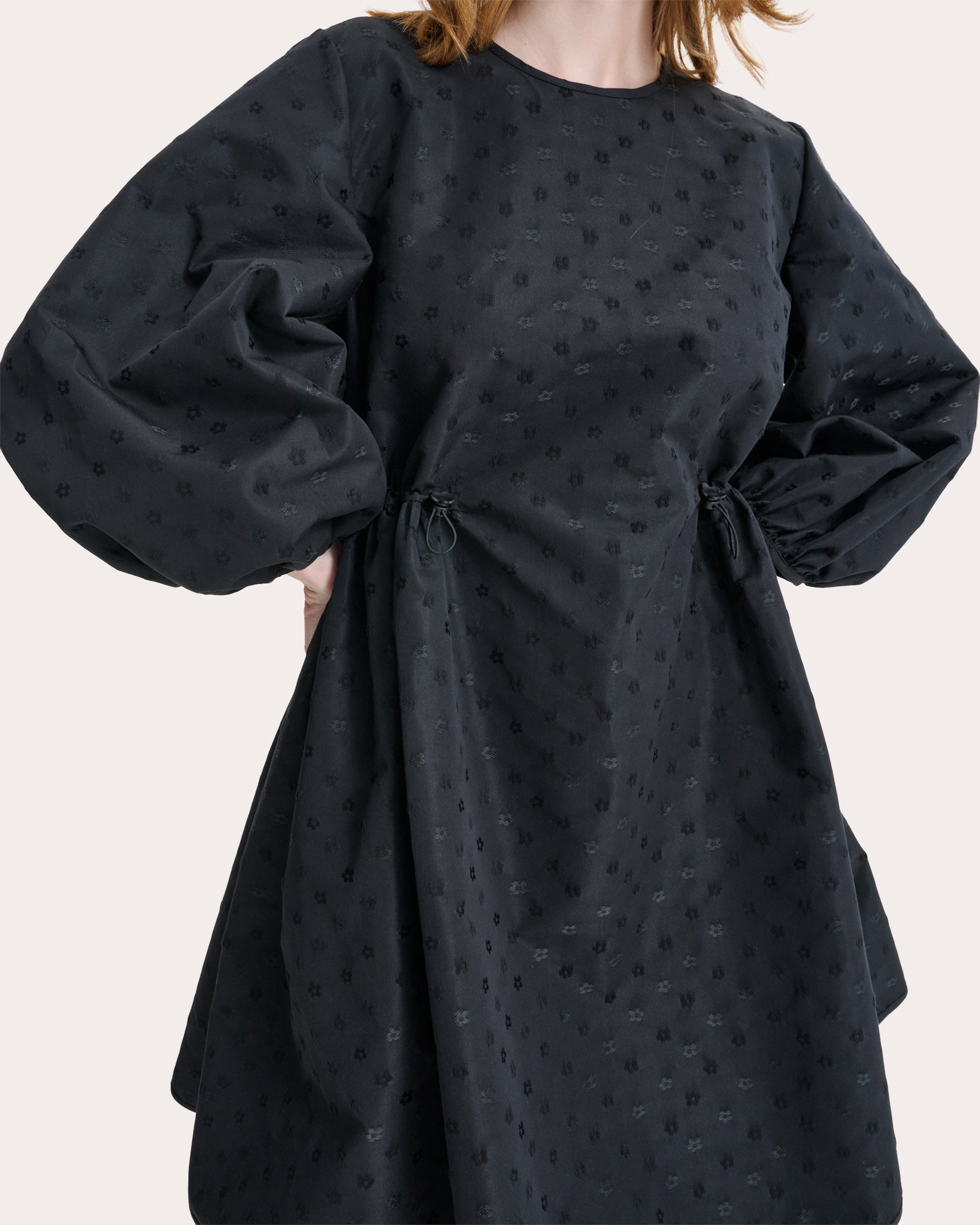Clo Iris Jacquard A-Line Mini Dress