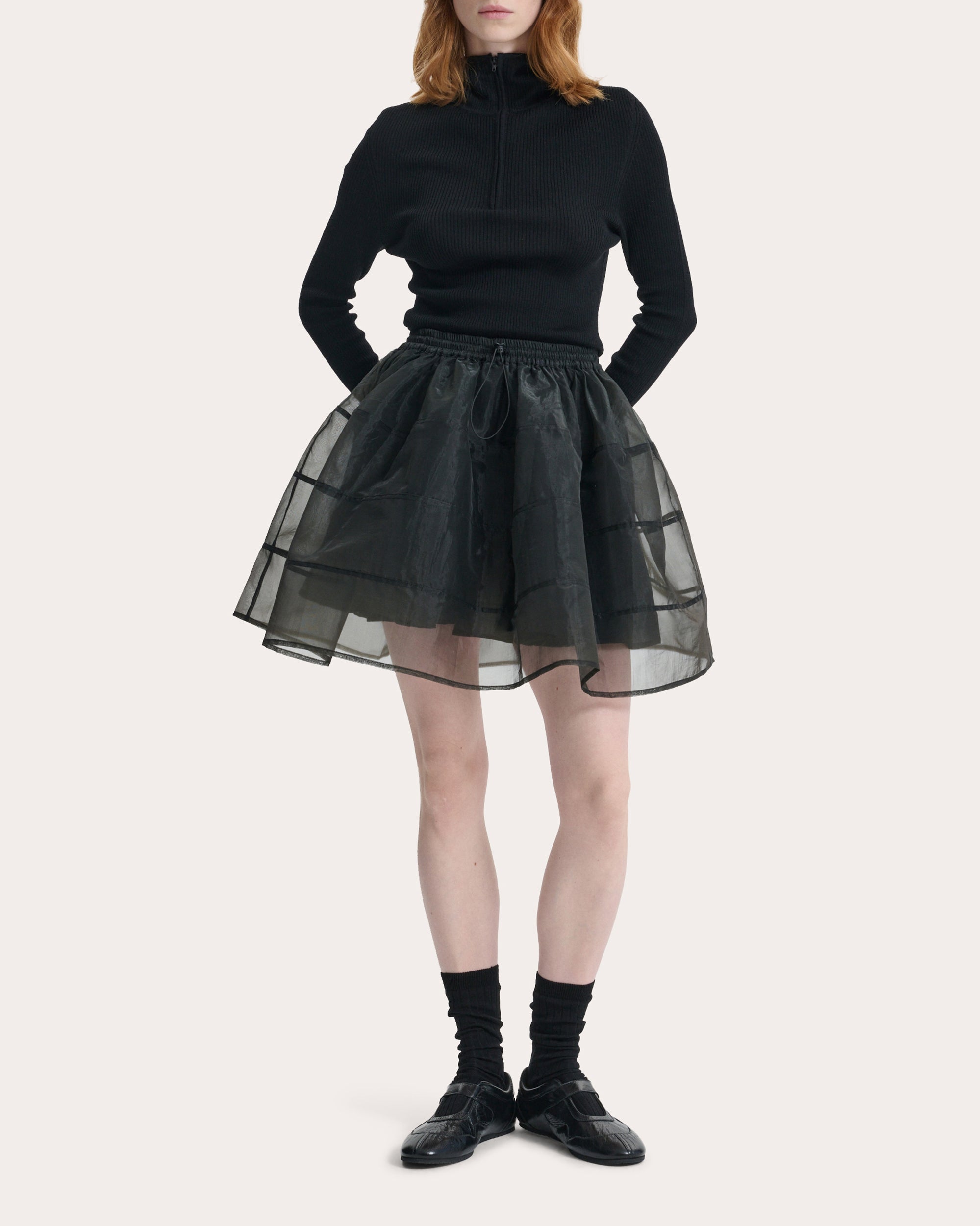 Cayla Liquid Myrtia Flared Mini Skirt