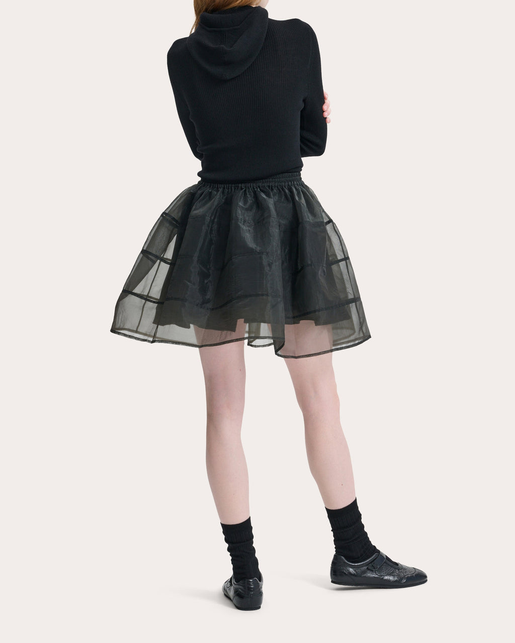 Cayla Liquid Myrtia Flared Mini Skirt