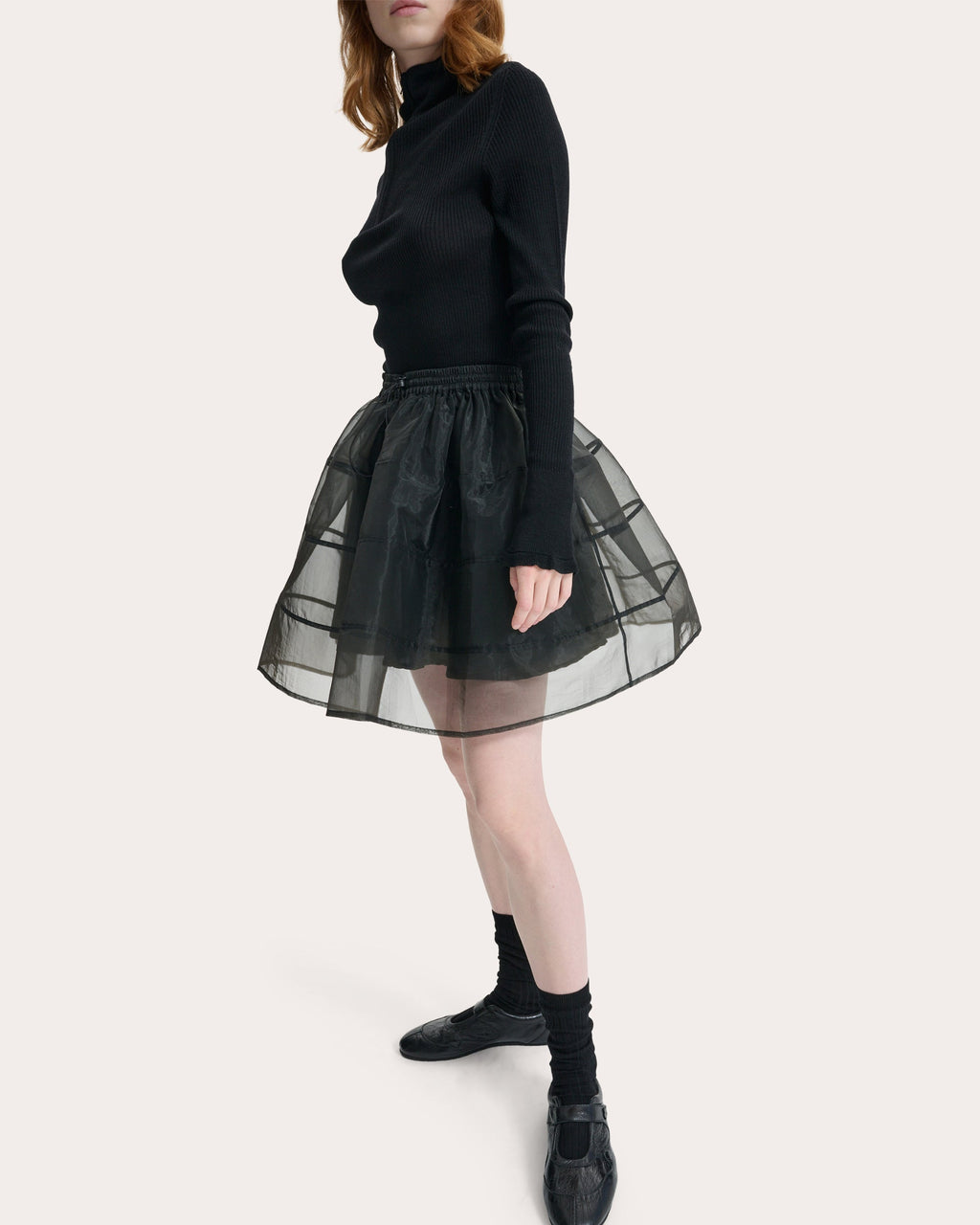 Cayla Liquid Myrtia Flared Mini Skirt