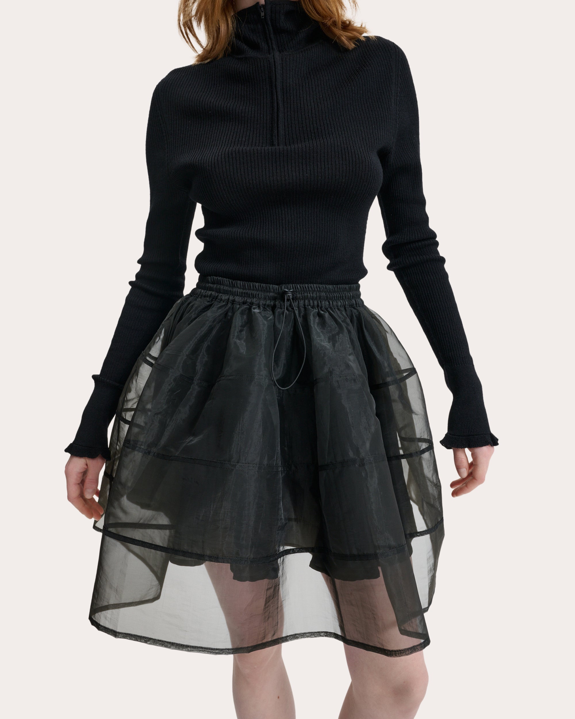 Cayla Liquid Myrtia Flared Mini Skirt
