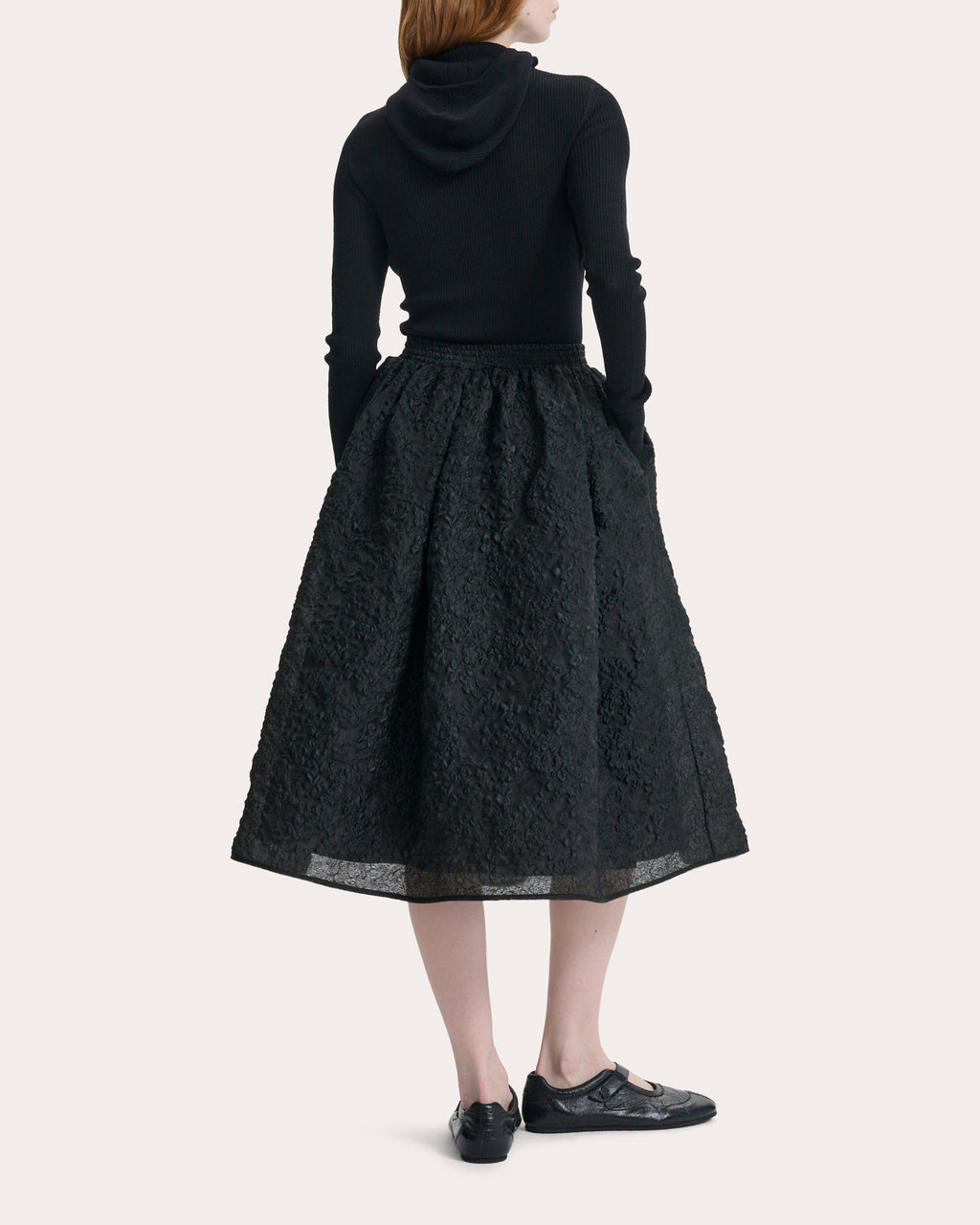 Mala Grasmere Matelassé Midi Skirt