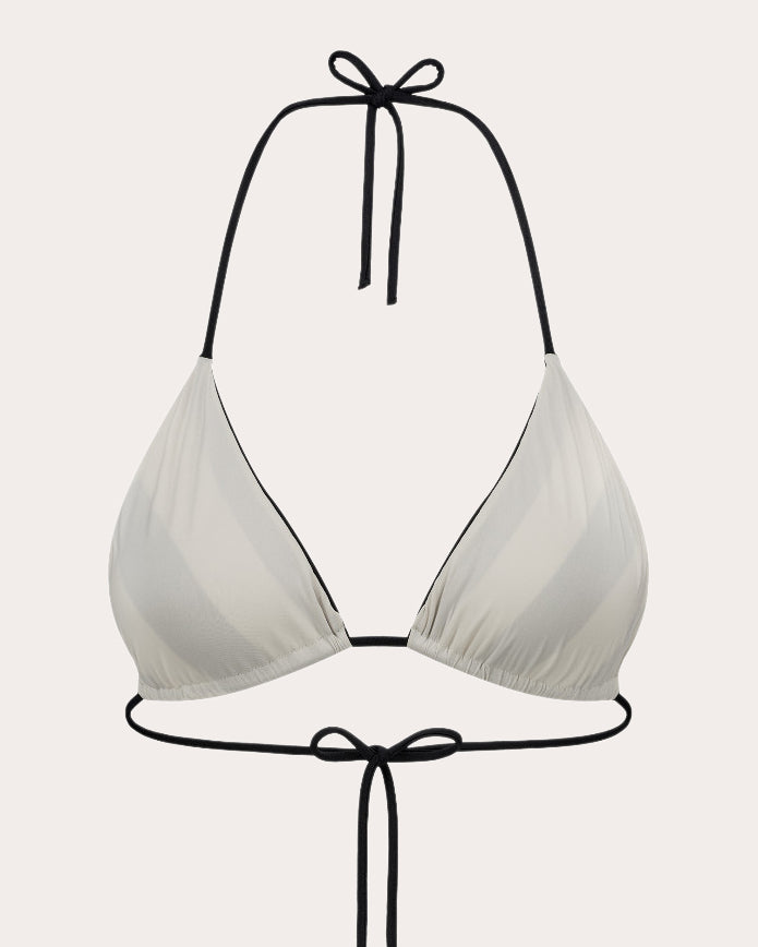 Scarlett Stripe Triangle Bikini Top