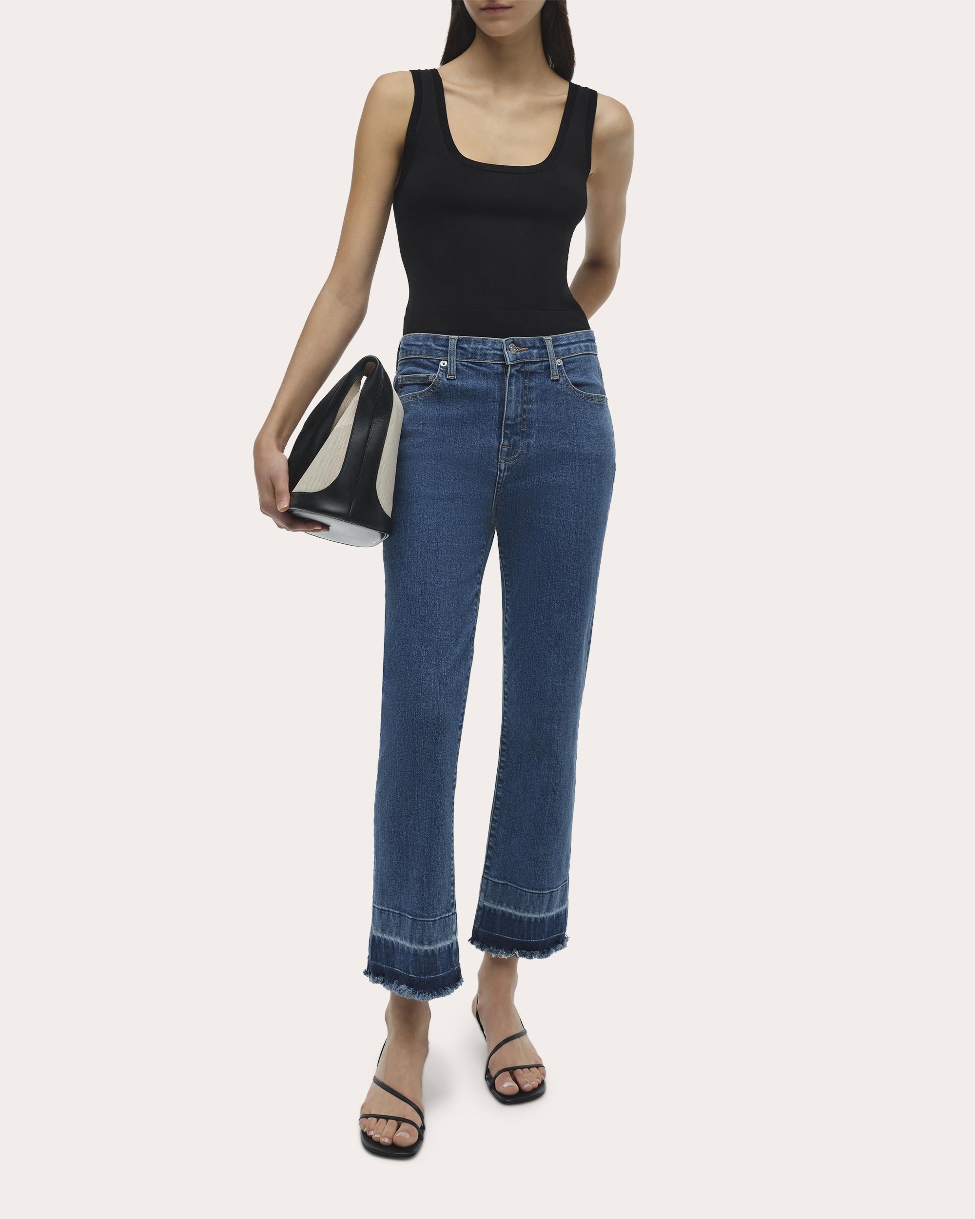 River High-Rise Straight-Leg Jeans
