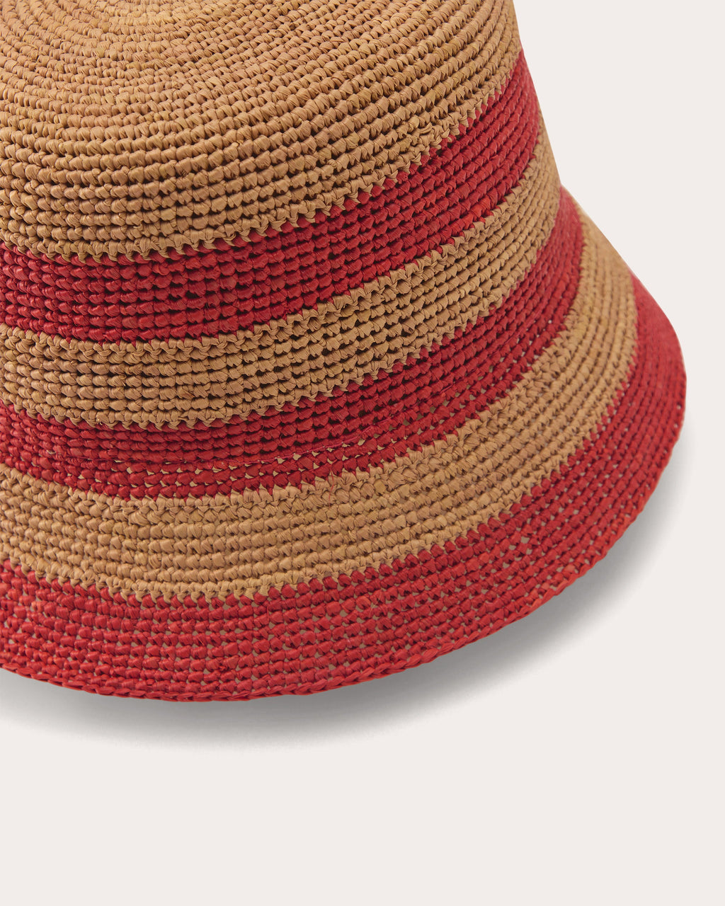 Aleki Stripe Raffia Bucket Hat