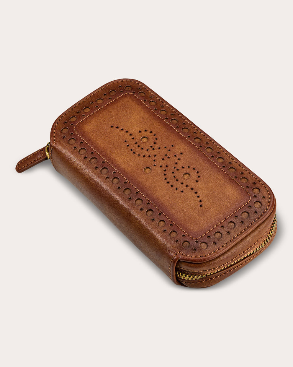 Brogue 2-Piece Zip Watch Case