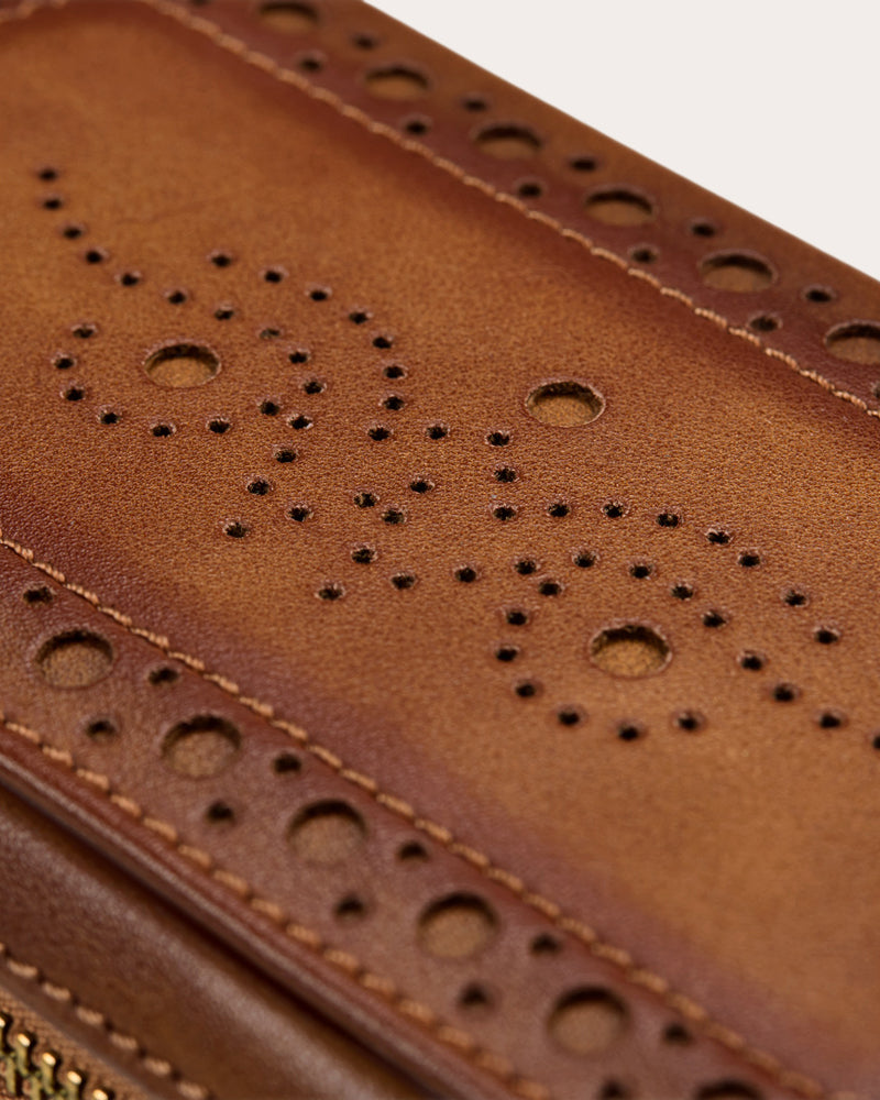 Brogue 2-Piece Zip Watch Case