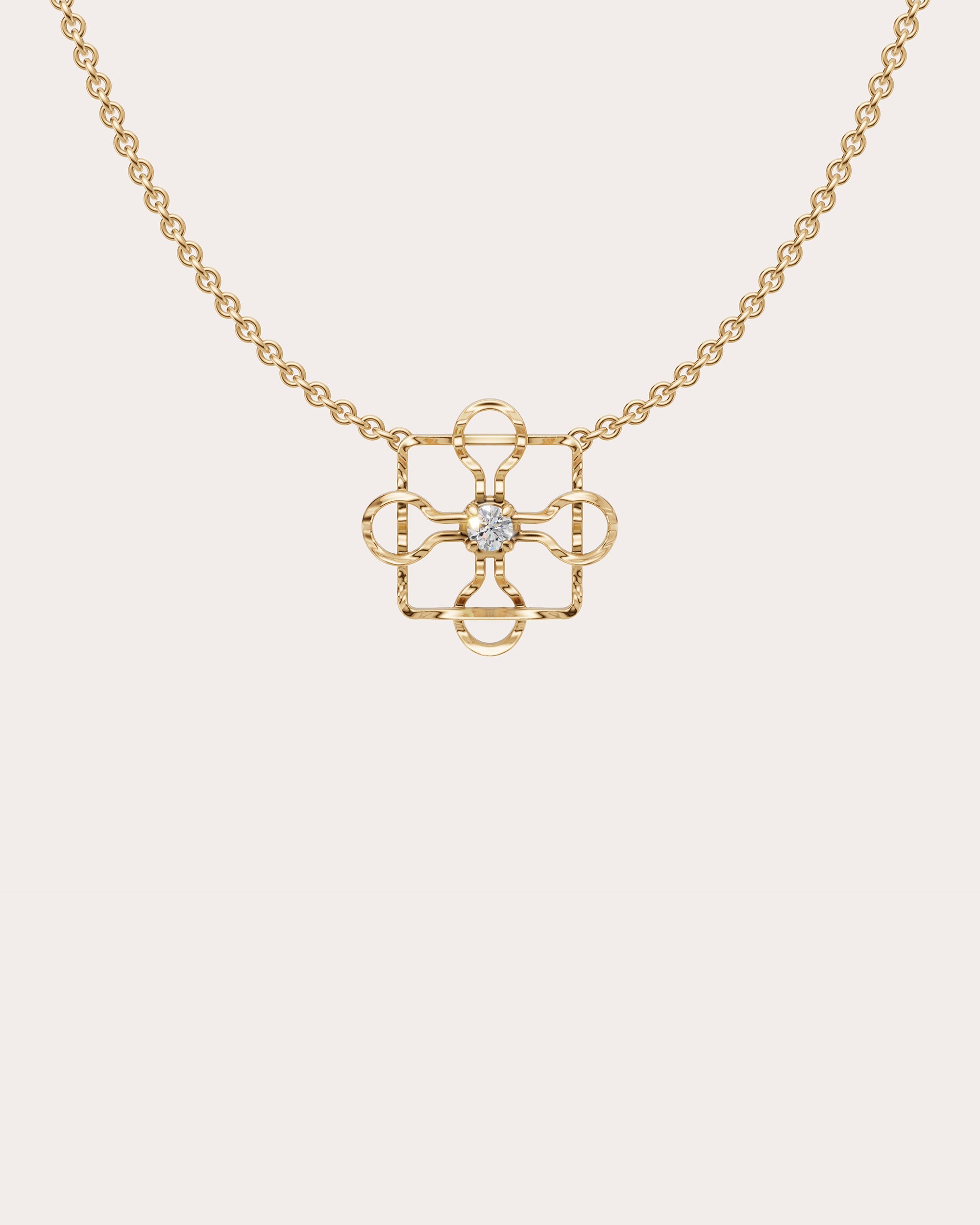 Diamond & Gold Vermeil 444Hz Pendant Necklace
