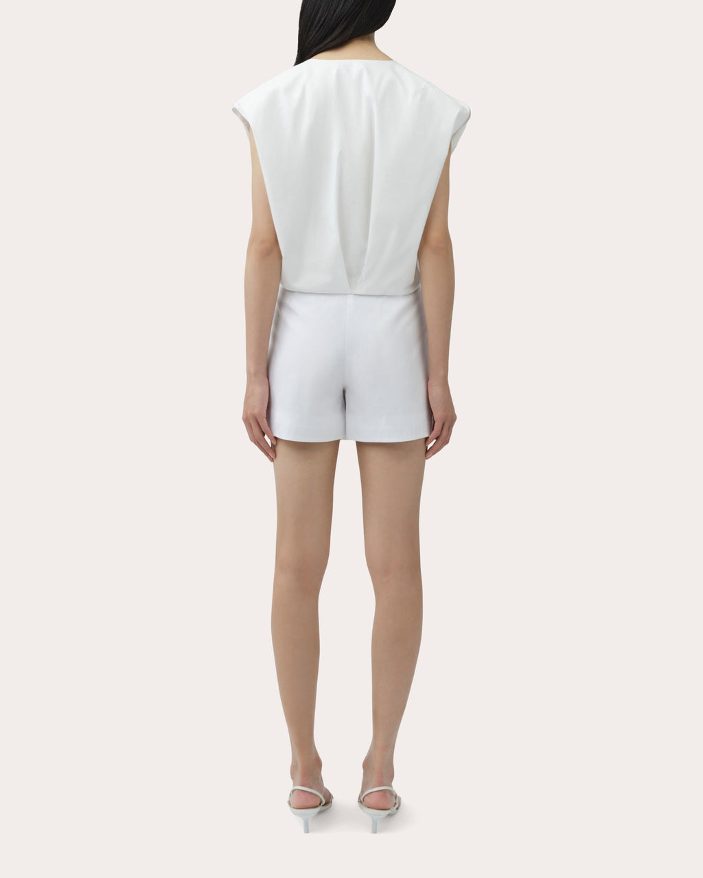 Devlin Pleated Poplin Mini Skort