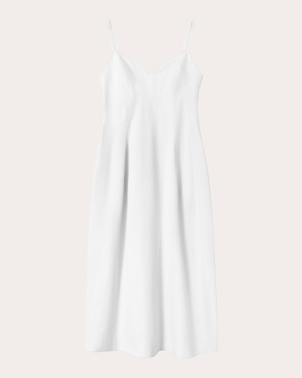 Cotton Poplin Bustier Midi Dress