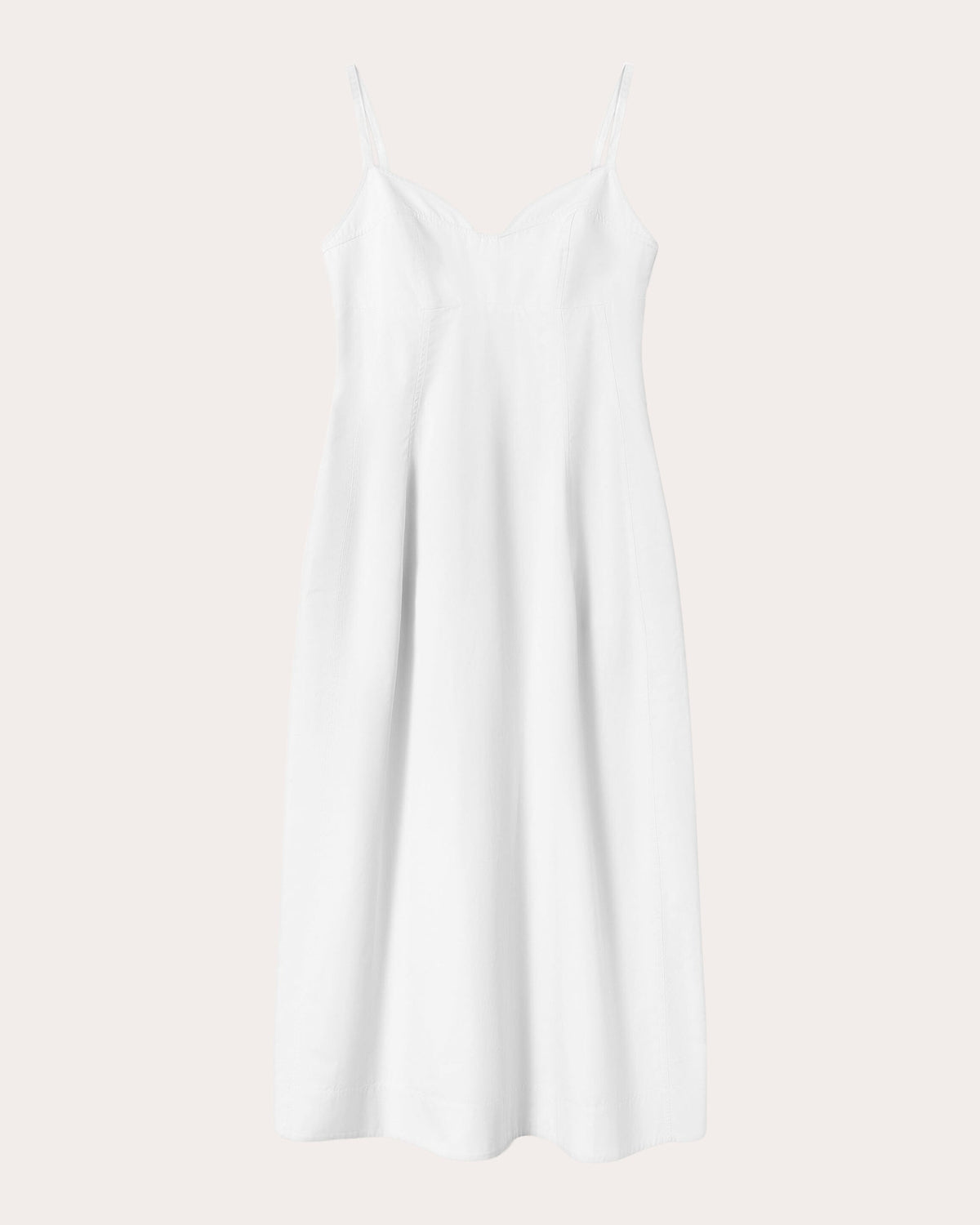 Cotton Poplin Bustier Midi Dress