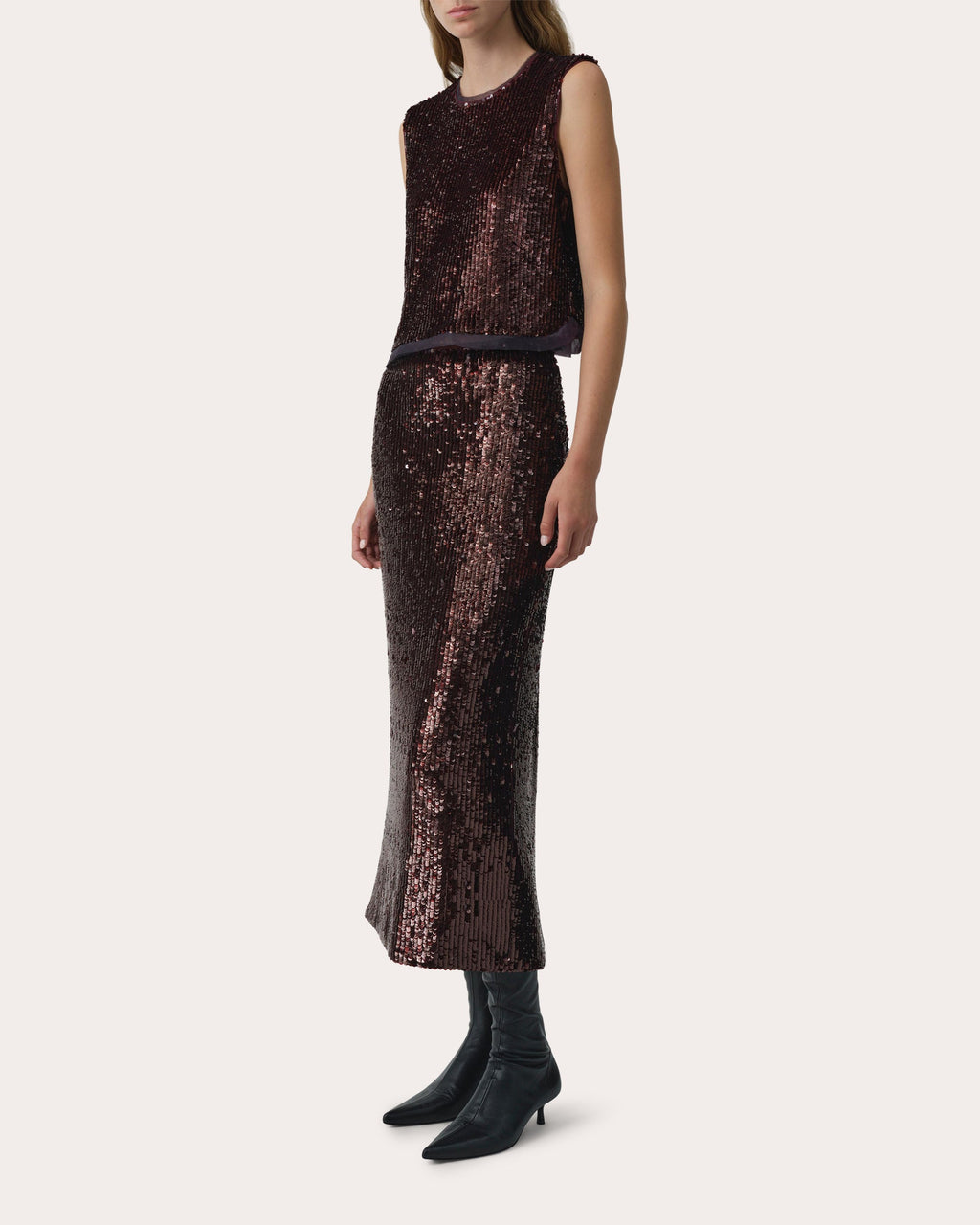 Cydia Sequin Sleeveless Top