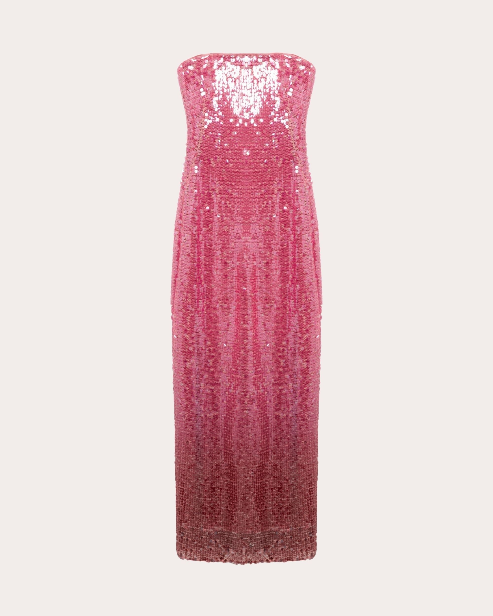Leilani Sequin Strapless Column Gown