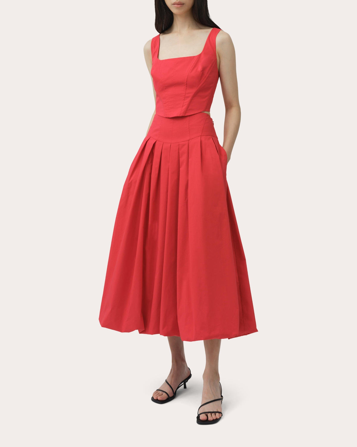 Clio Cotton Poplin Bustier Top