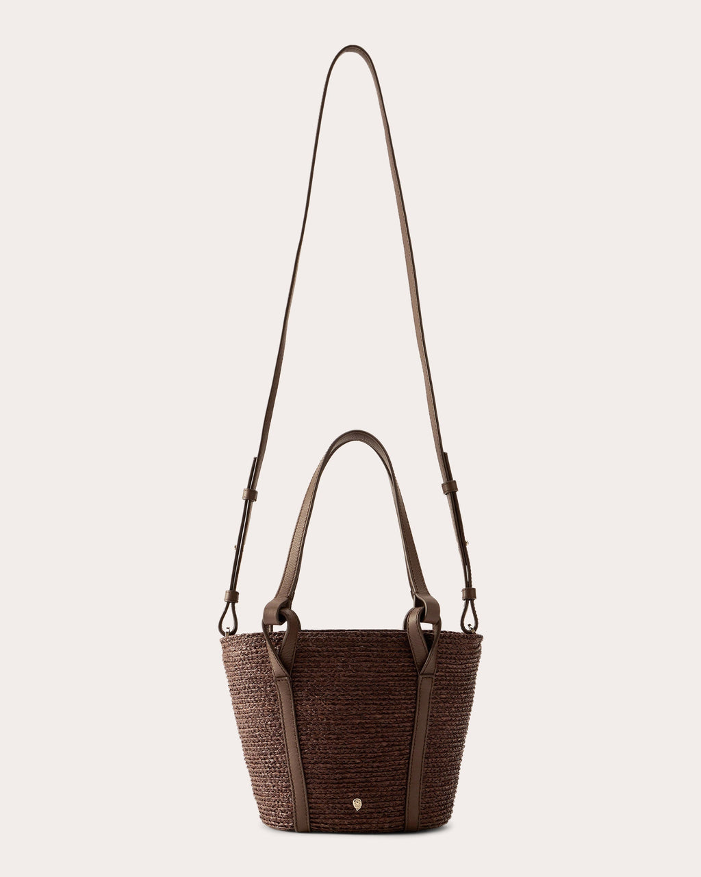 Bisou Braided Raffia and Liberty Print Mini Basket