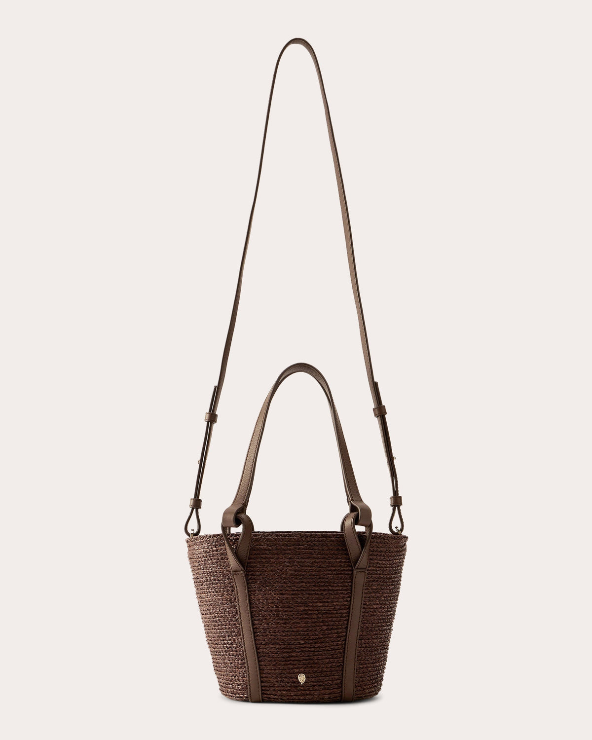 Bisou Braided Raffia and Liberty Print Mini Basket