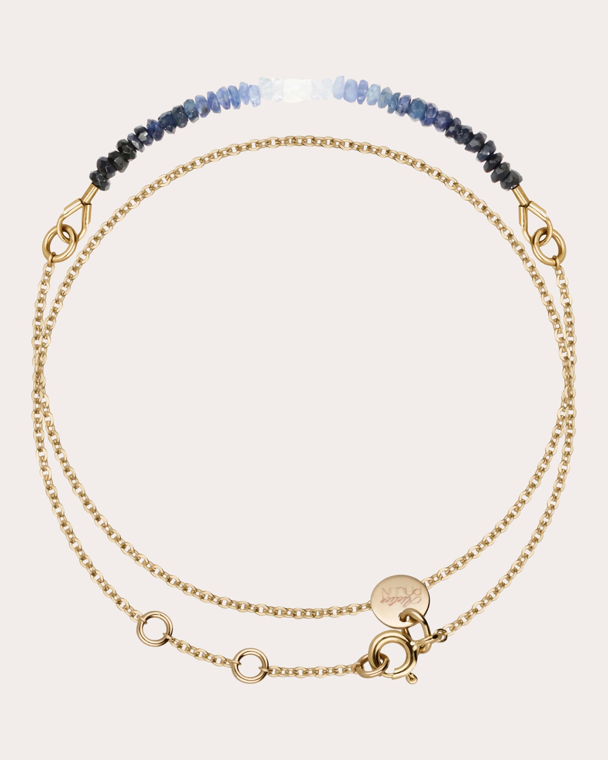 Nonza 14K Gold-Filled Chain and Sapphire Bracelets
