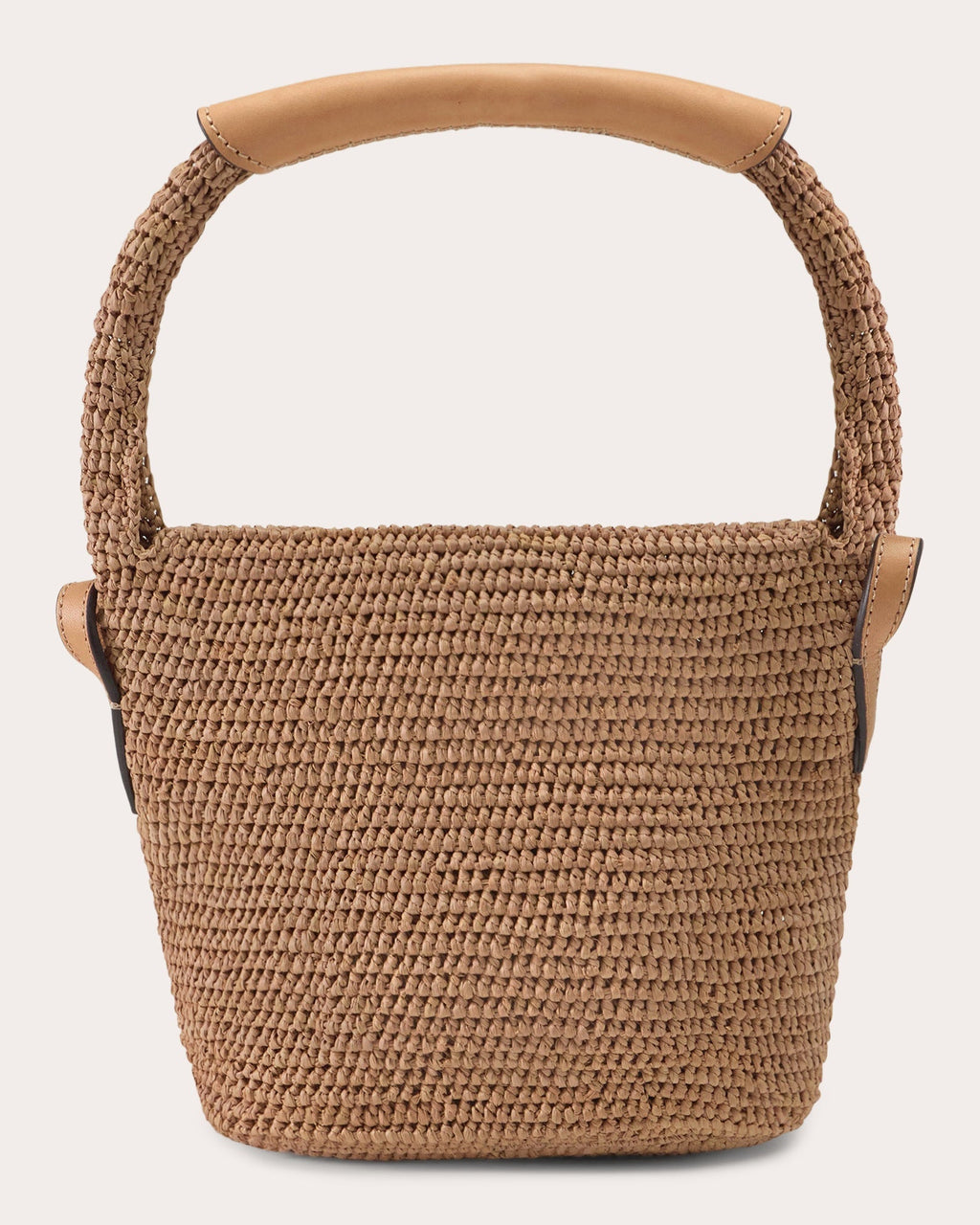 Yala Crocheted Raffia Mini Drawstring Sac Bag