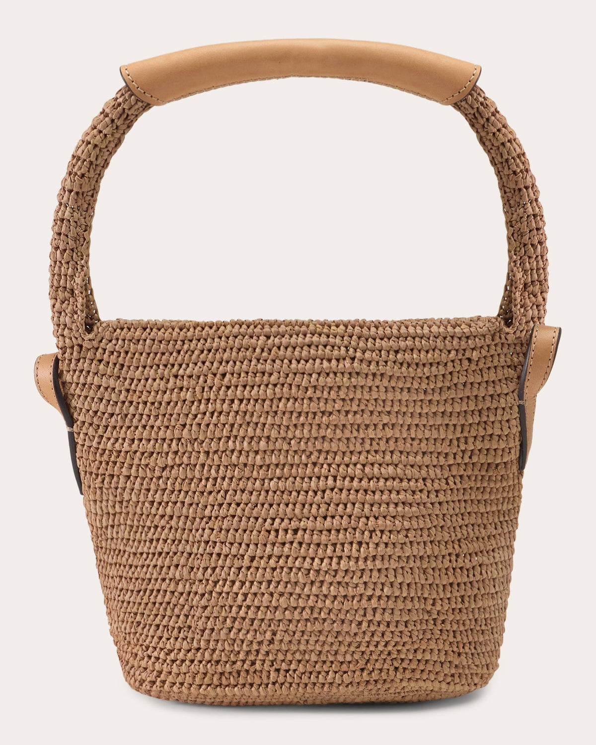 Yala Crocheted Raffia Mini Drawstring Sac Bag