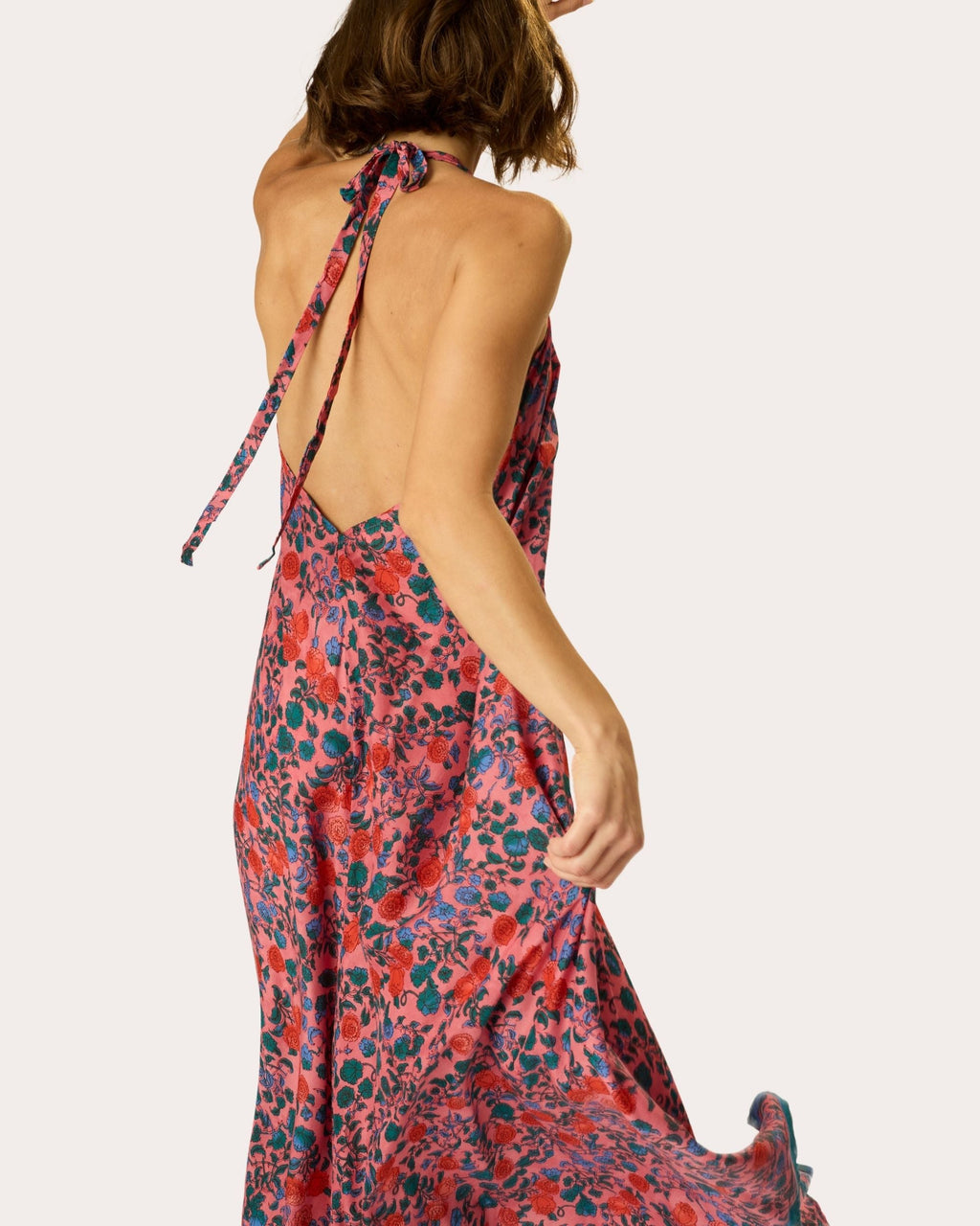 Lola Floral Halter Maxi Dress