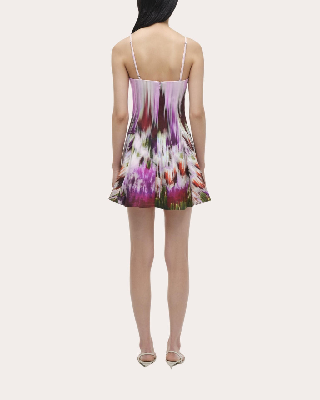 Judie Abstract Sateen Fit & Flare Mini Dress