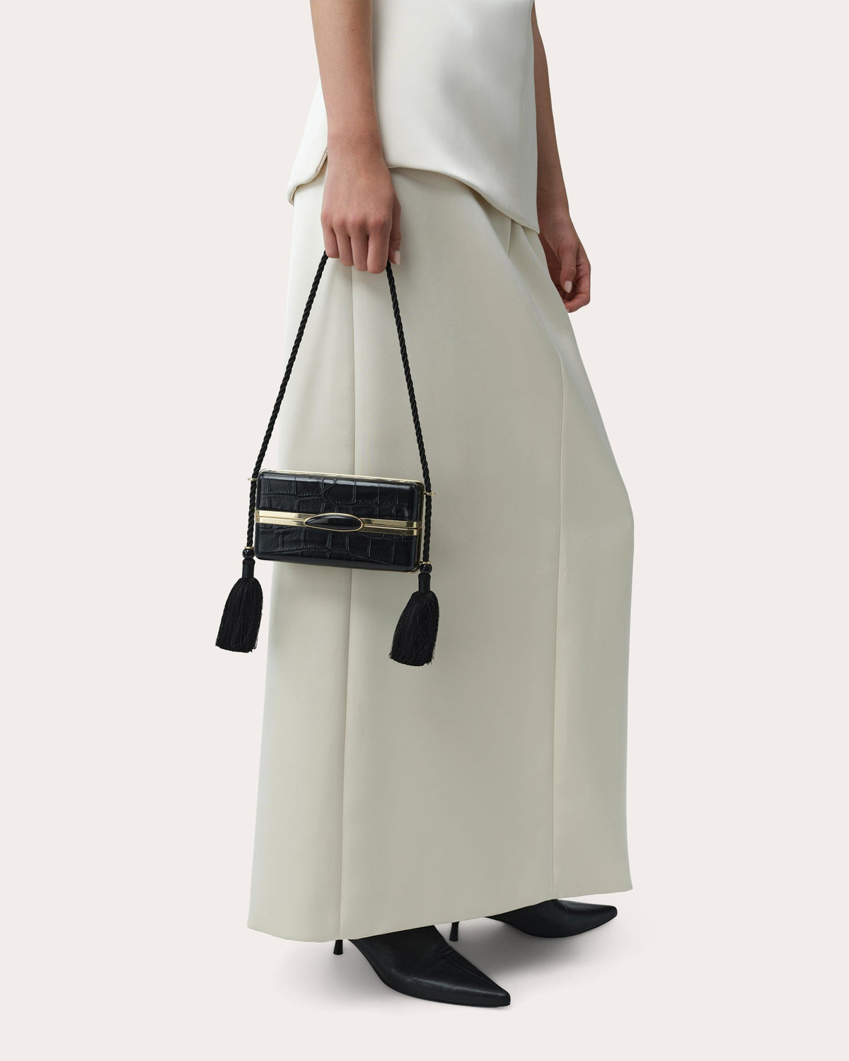 Anais Tailored Column Midi Skirt