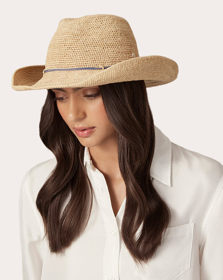Belen Raffia Cowboy Hat