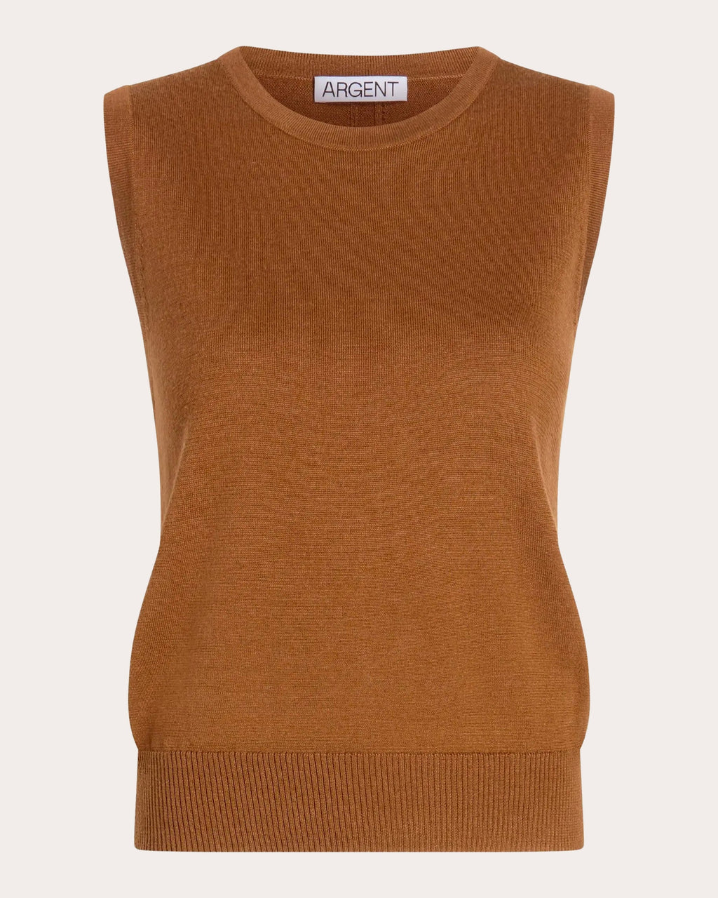 Fine Knit Wool-Silk Sleeveless Top