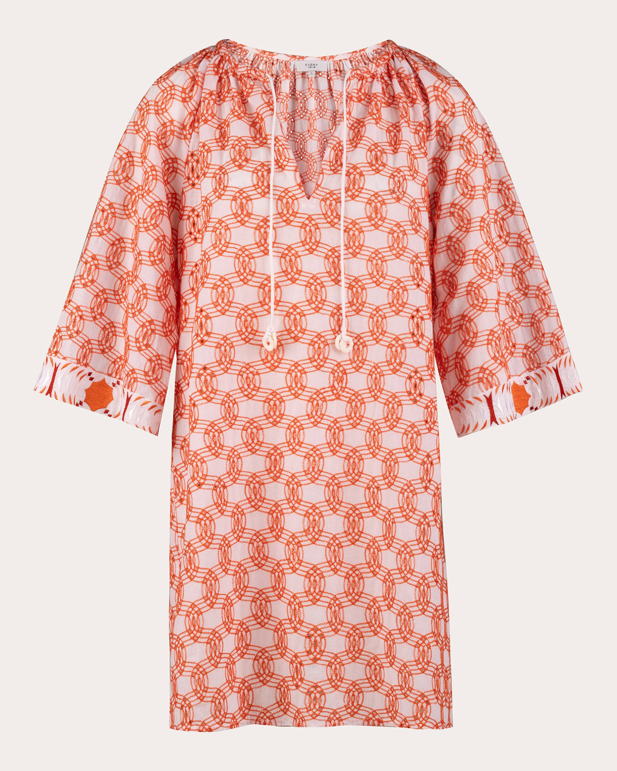 Oto Broderie Anglaise Cotton Mini Dress