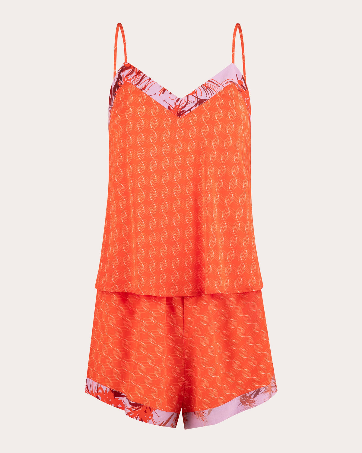 Kawa Mari Silk Hot Shorts Set