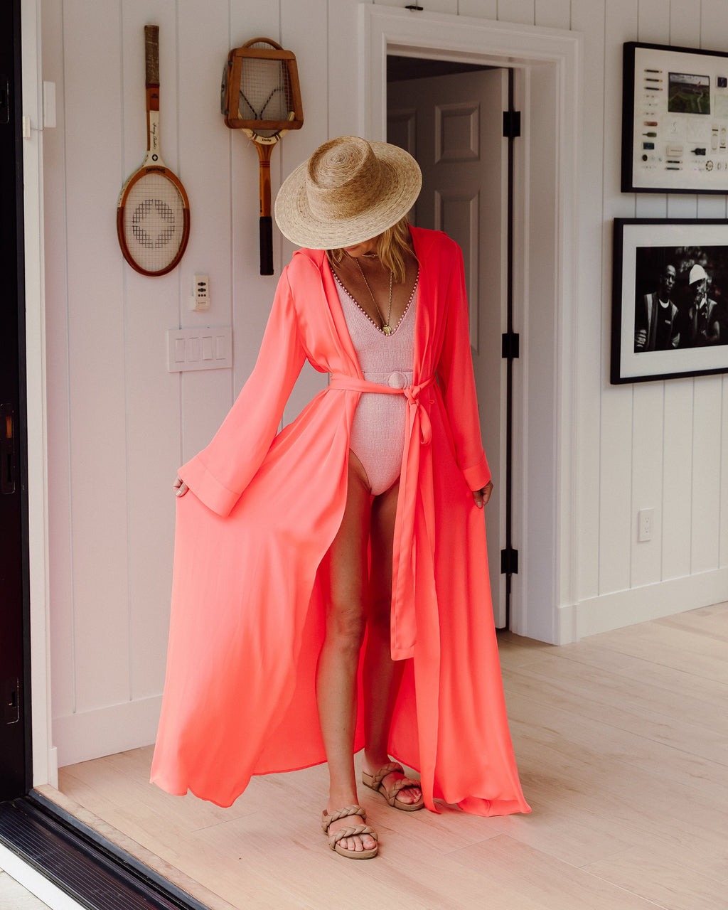Hooded Silk Kimono