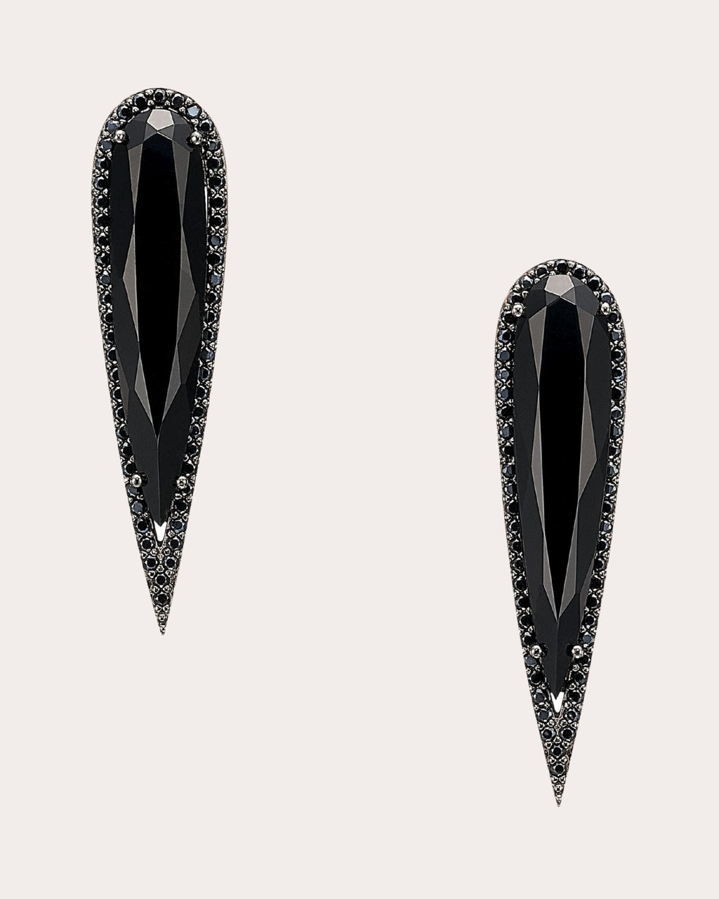 Black Diamond Glimmer Drop Earrings