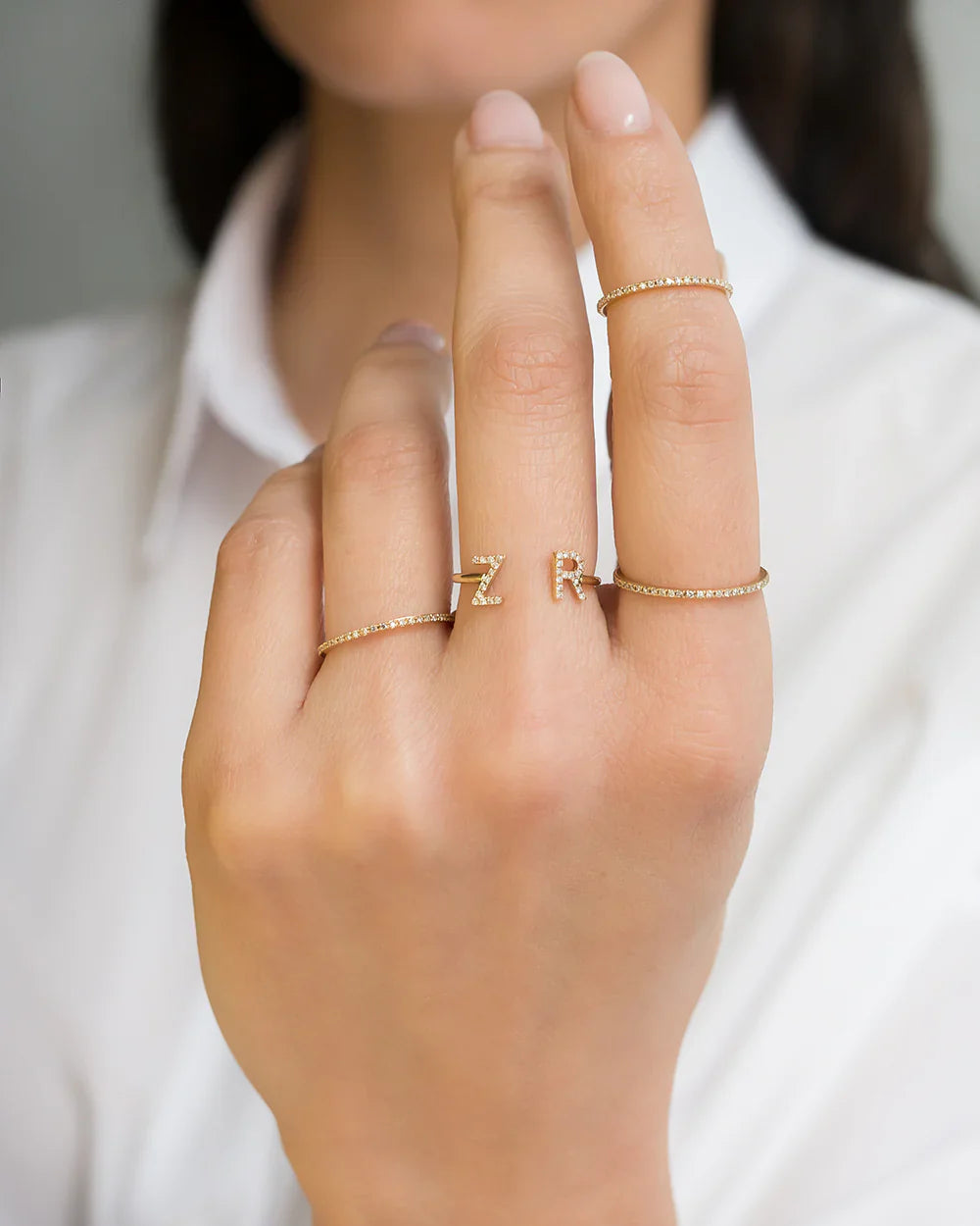 Diamond & 14k Gold Eternity Ring